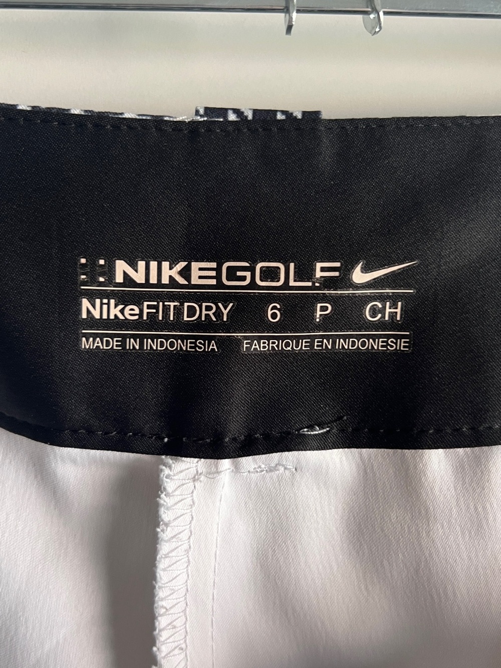 Nike Black & White Dri-FIT Golf Skort